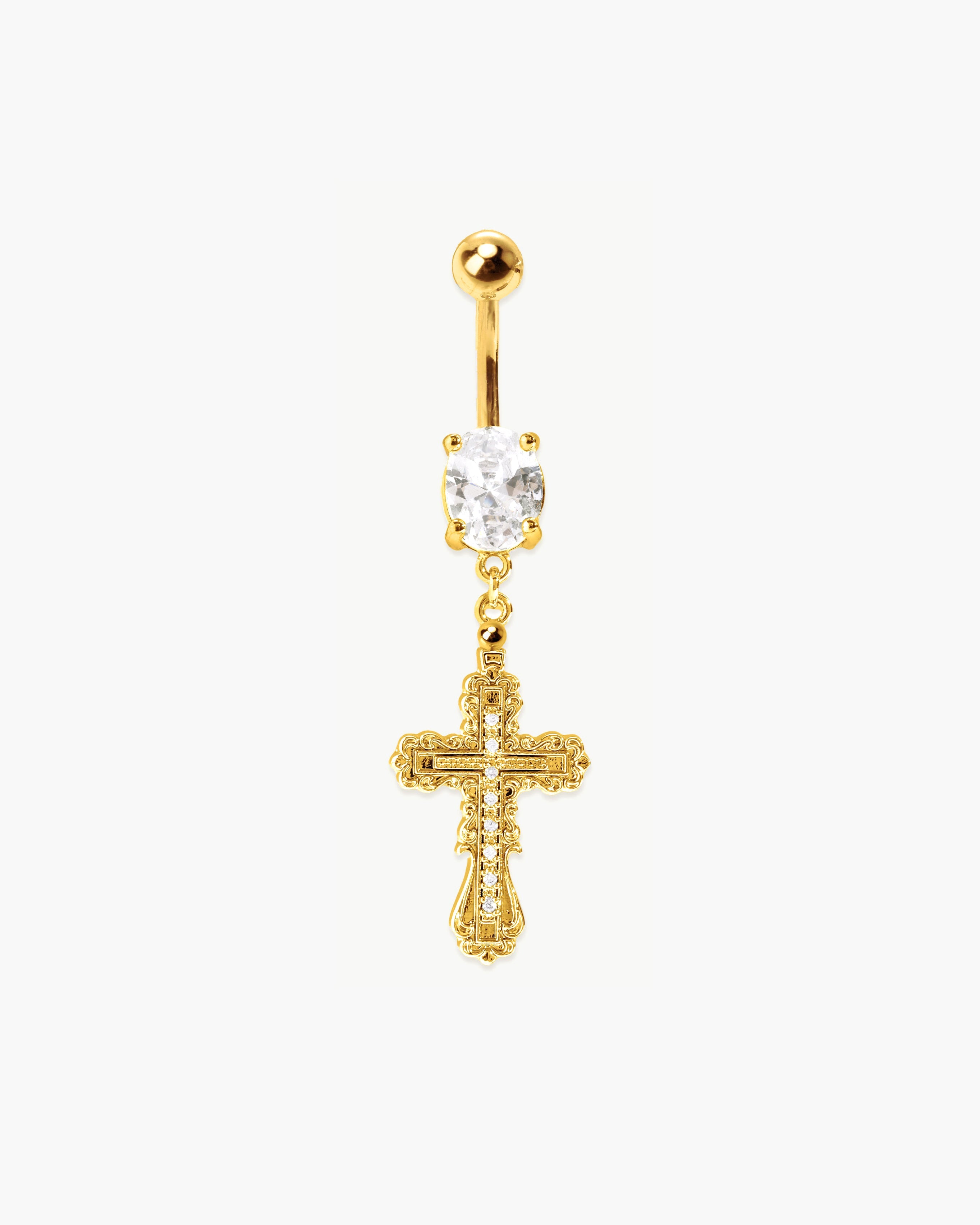 Everette Cross Belly Ring